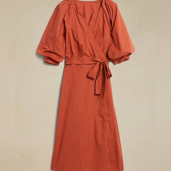 *SOLD* NWT Banana Republic | Midi Wrap Dress - Picture 3 of 3